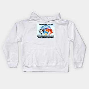 graphic shrimp and catfishhouston racerway Kids Hoodie